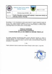 Preklic Odredbe o prepovedi kurjenja v naravnem okolju v Občini Trbovlje